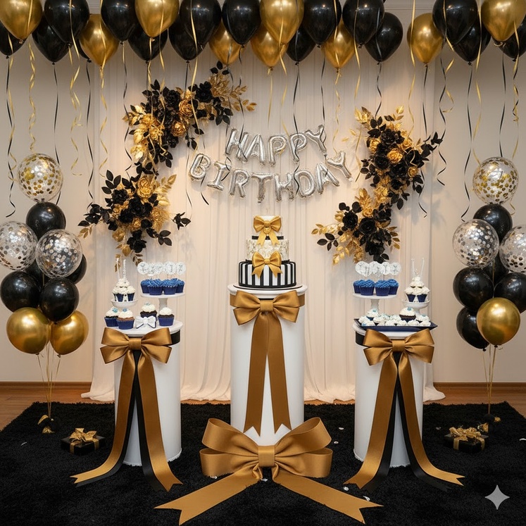 Siyah gold fiyonk konsepti